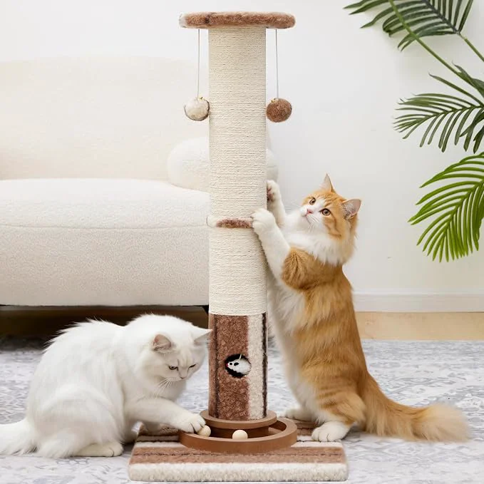 Responsible 34inches Tall Cat Scratching Post Carefully Designed