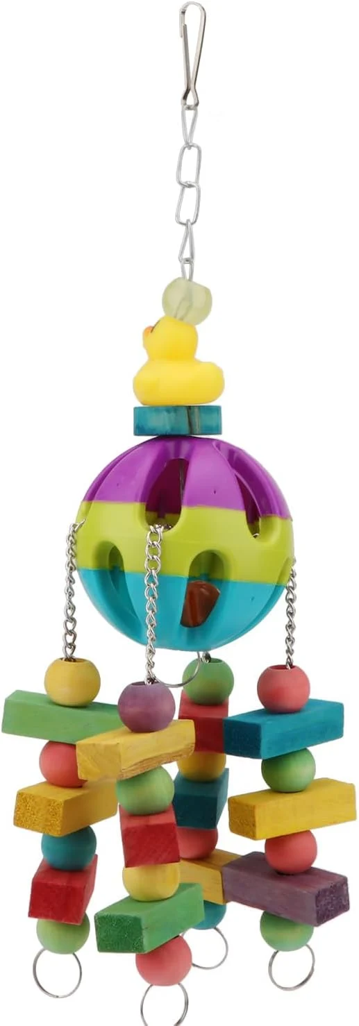 Convenient Hypeety Pet Parrot Toy Plastic Colorful Birds Ball Official