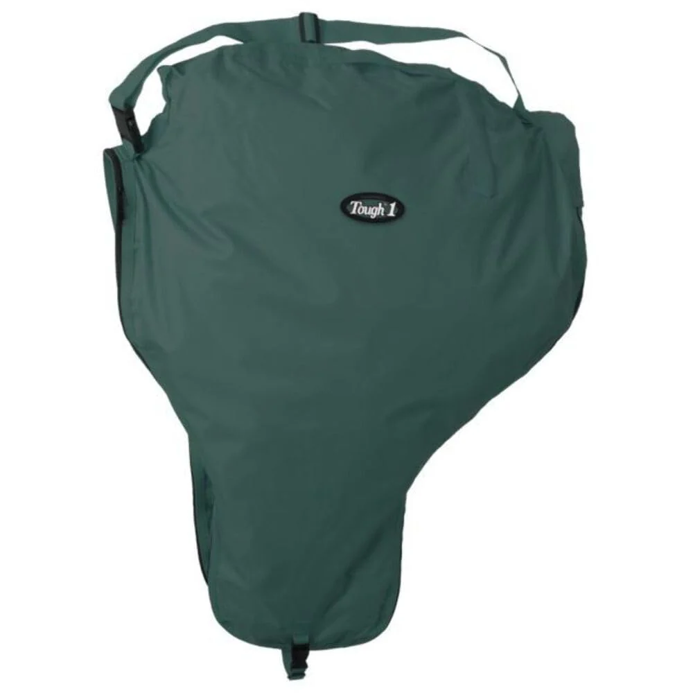 Efficient Tough-1 Durable Nylon Western Saddle Carrier - Green Hunter Easy Transport Secure Access Trusted