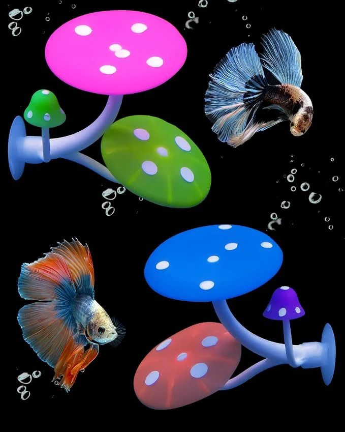 Excellent Uniclife Betta Mushroom Hammock Soft Aquarium Rest Bed Fish Breeding Playing Pad Fashionable