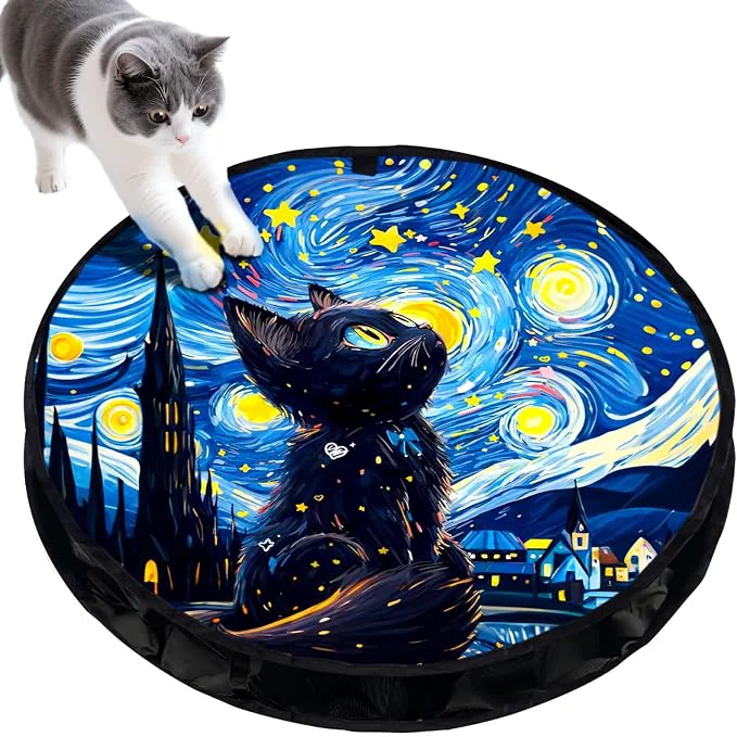 Consistent ORSDA Cat Toys Pouch Cat Toys for Indoor Cats Hide and Seek Mat Suitable for Convenient