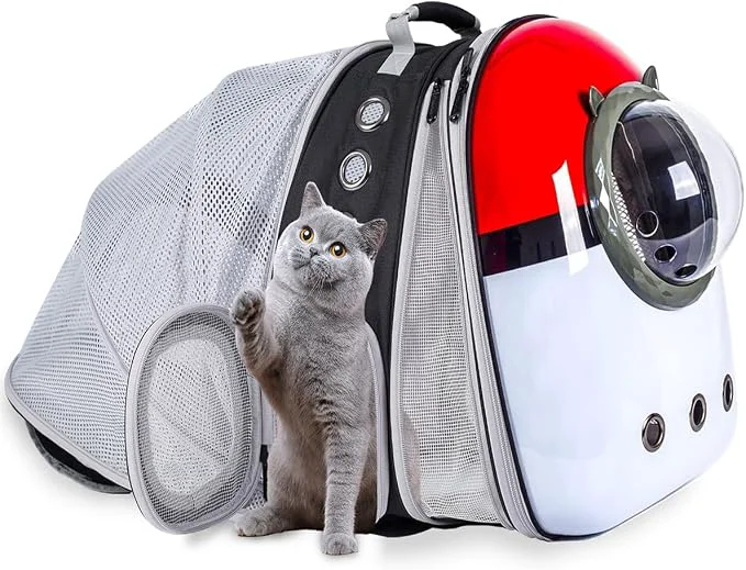 Refined Dual Expandable Cat Backpack Front Back Extension Pet Backpack Carrier High-Performance