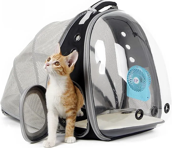 Consistent Cat Bubble Backpack with Fan Fit up to 12 lbs Space Capsule Astronaut Clear Top-Quality