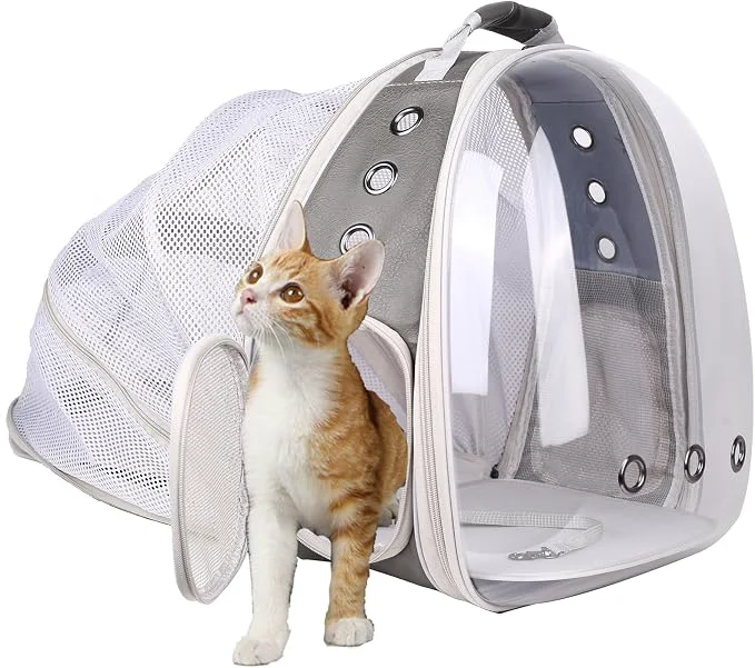 Soft Expandable Carrier Backpack for Kitten Bunny and Small Puppy Vented Healthy