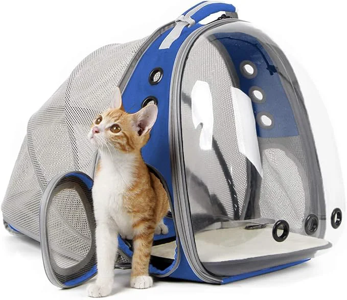 Exclusive Back Expandable Clear Cat Backpack Carrier Fit up to 12 lbs Space Capsule Outstanding