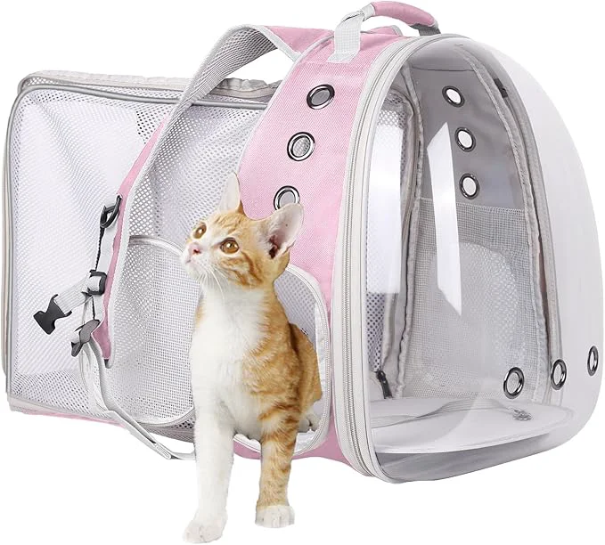 Natural Square Back Extension Pet Backpack Carrier High-Grade