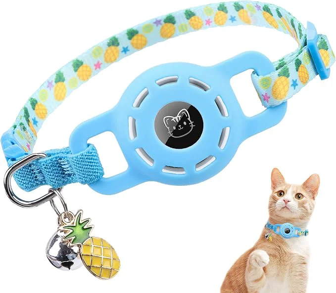 Contemporary BINGPET AirTag Cat Collar with Bells Upgraded Safety Elastic Cat Collar with Soft