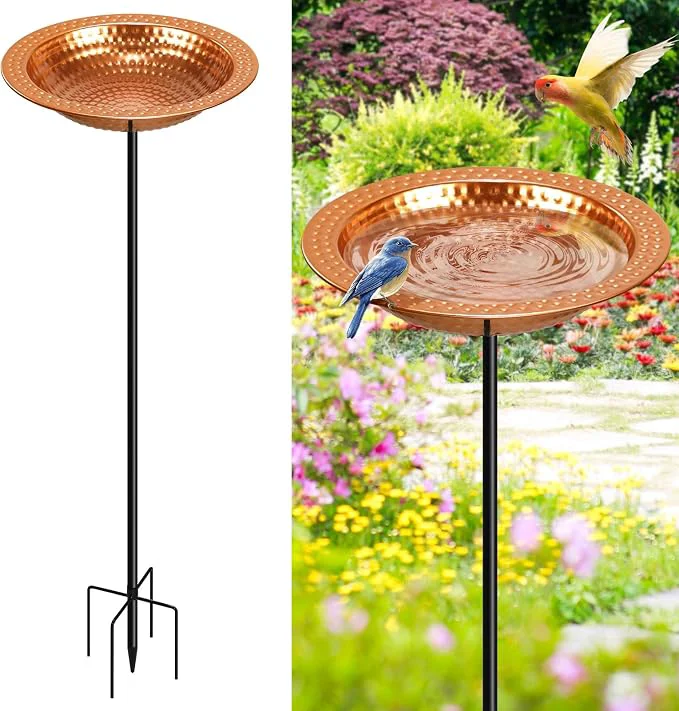 Convenient Metal Bird Bath Stand for Outdoors Garden Bird Baths Birdbaths Bowl Next-Generation