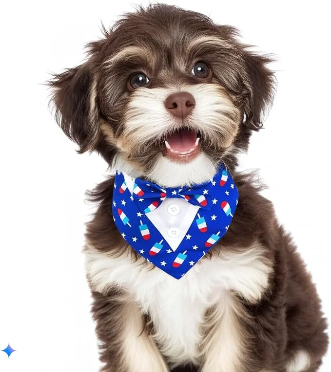 Advanced Dog Tuxedo Adjustable Formal Wedding Outfit Bandana Dog Tux Collar Eco-Friendly
