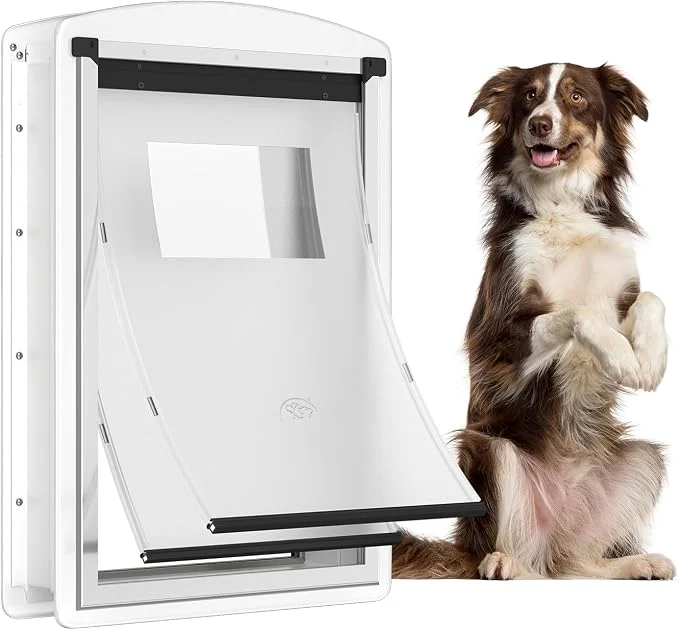 Long-Lasting Large Dog Door for Door，Dog Door for Exterior Door Stainless Steel Frame Expertly Made