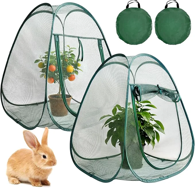 Unique 2PCS Mesh Plant Protector Tent from Animals Relaxed