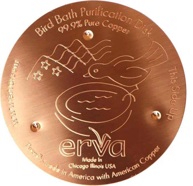 Modern Erva Copper Bird Bath Purification Disk Carefully Designed