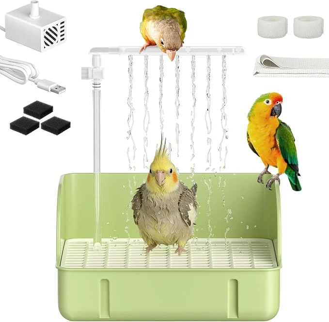 Reusable Pawfly Automatic Bird Bath for Cage Bird Bath Healthy