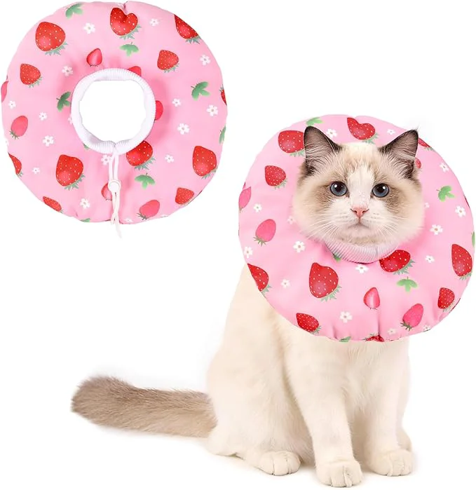 Smooth Cat Cone Collar Soft Medium Waterproof Cat Recovery Collar Optimized