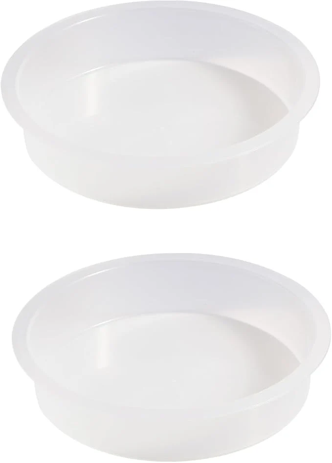 Eco-Friendly 2pcs Plastic Round Bird Feeders Bowls Wild Birds Seed Feeder Tray Bird Bath Long-Lasting
