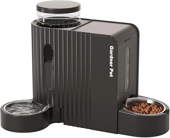 Elegant Gardner Pet Gravity Automatic 2-in-1 Pet Feeder 0.8 Gallons 2 Cat Feeder and Proven