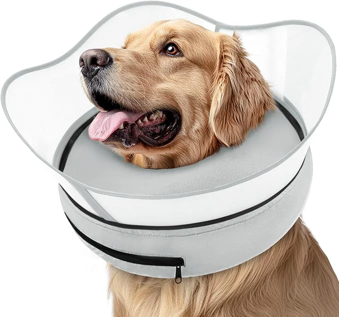 High-Grade Supet Raised Inflatable Dog Cone Collar to Stop Licking Soft Dog Cone Exclusive