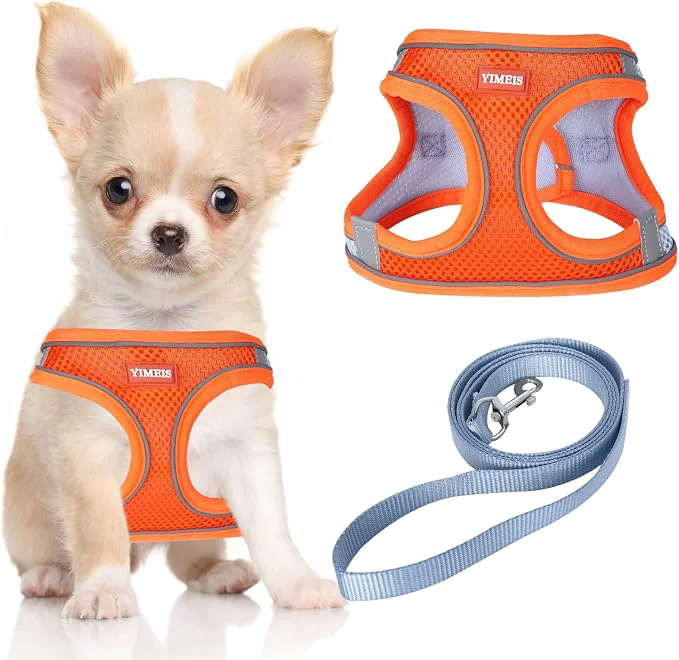 Trusted YIMEIS Dog Harness and Leash Set No Pull Soft Mesh Pet Harness Reflective Selected