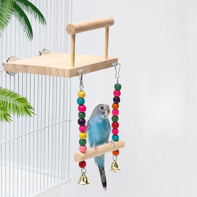 Powerful Bird Perches Platform Swing Parakeet Toys Artisan