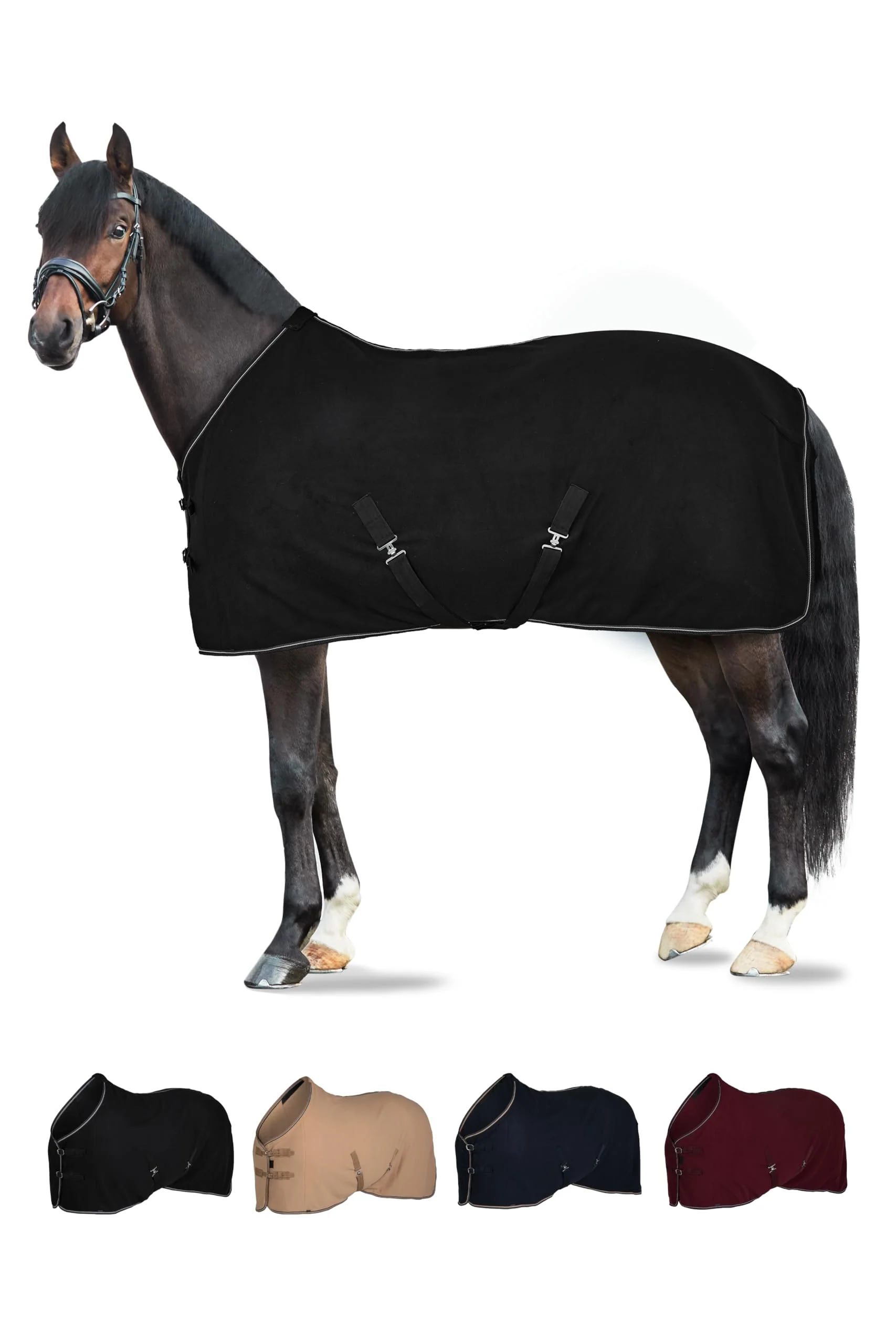 Carefully Designed HORZE Kiel Fleece Horse Cooler Blanket Quick-Dry 72-Inch Fleece Cooler Sheet Fast