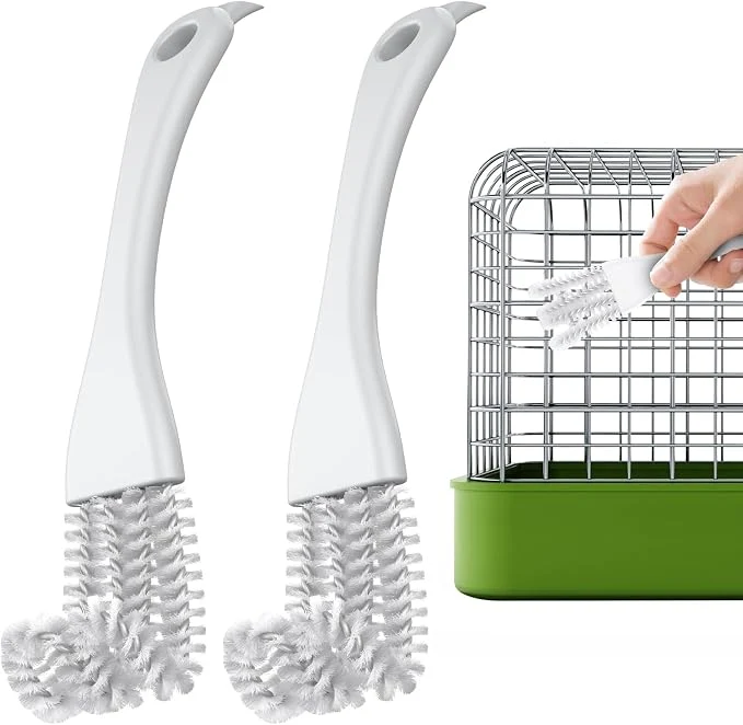 Exceptional Pawfly 2 Pcs Bird Cage Cleaner Brush 2-in-1 Bird Cage Cleaning Brush Bird Trusted