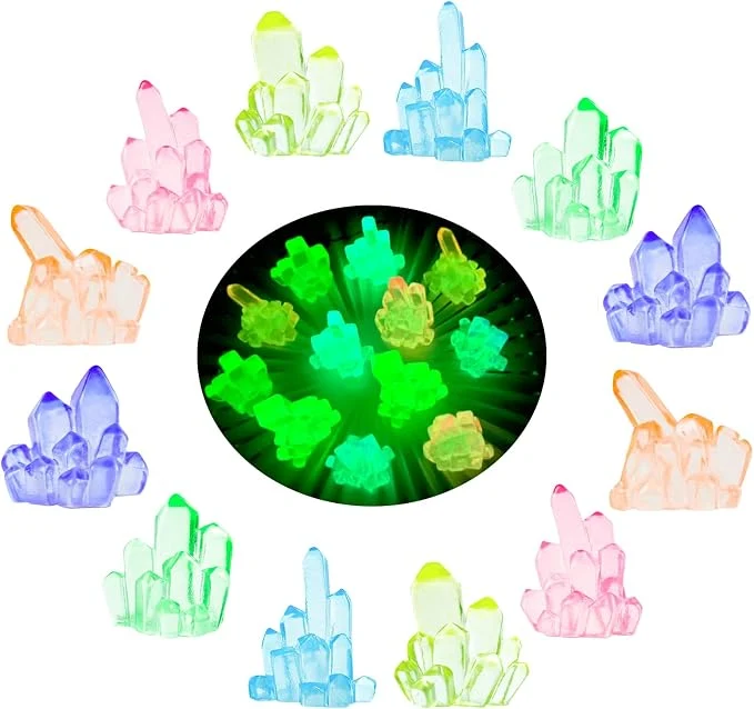 Pure MIUPOO Glow Crystal Betta Stones Glow in The Dark Crystal Bonsai Decor Original