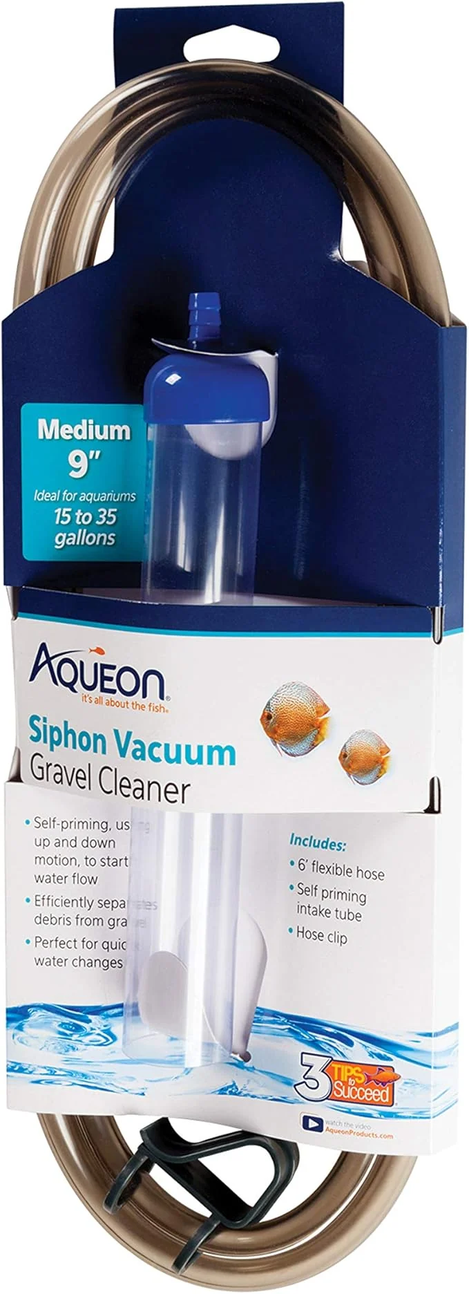Eco-Friendly Aqueon Aquarium Siphon Vacuum Gravel Cleaner Medium Official