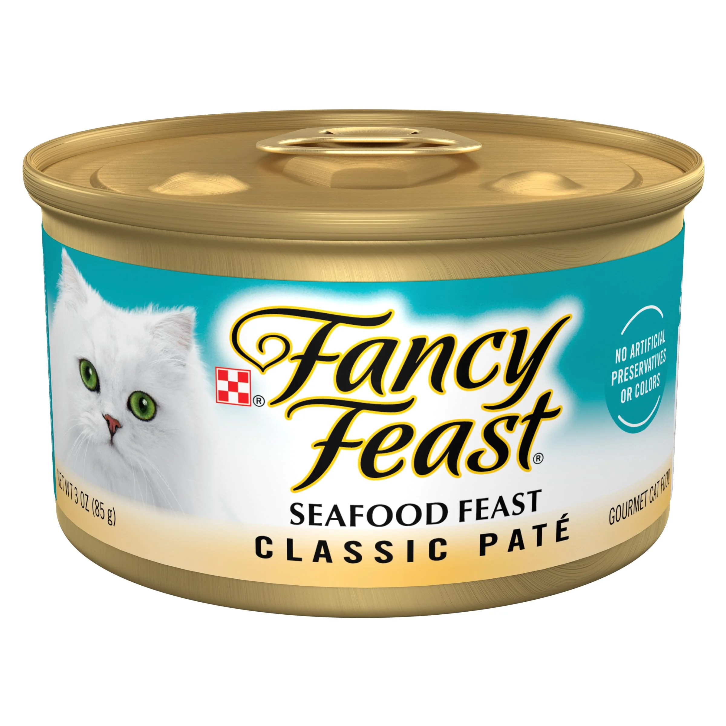 Modern Fancy Feast Seafood Feast Classic Grain Wet Cat Food Pate – Pack of 24 3 oz Cans Optimized