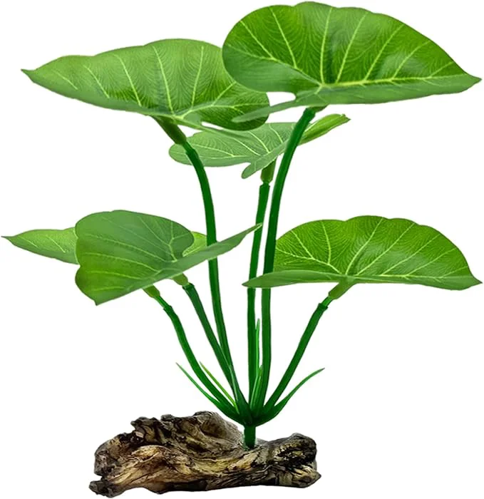 Smooth Silk Aquarium Plants Betta Fish Tanks Decor 6-in Soft Aquarium Decorations Fish Green