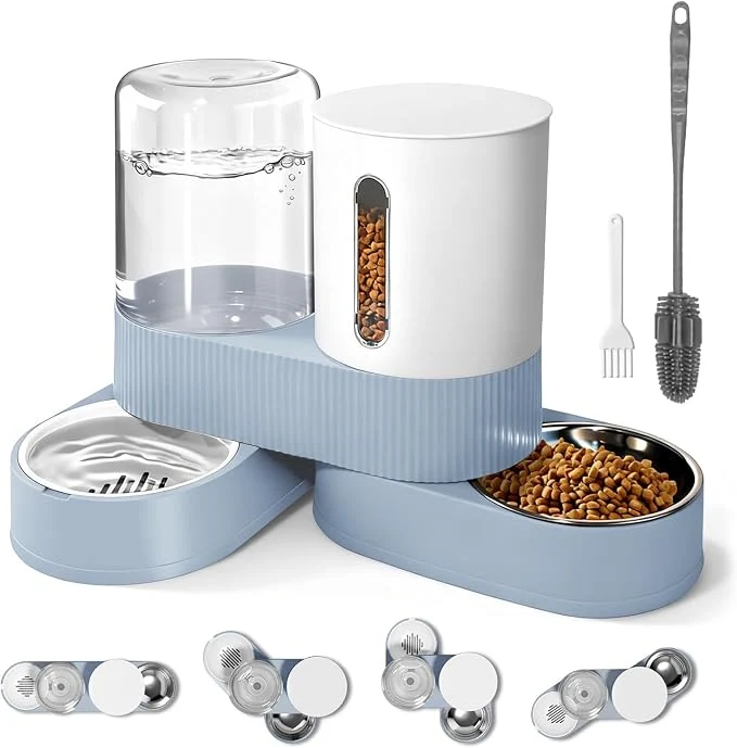 Advanced Automatic Gravity Cat Dog Feeder and Water Dispenser Convenient