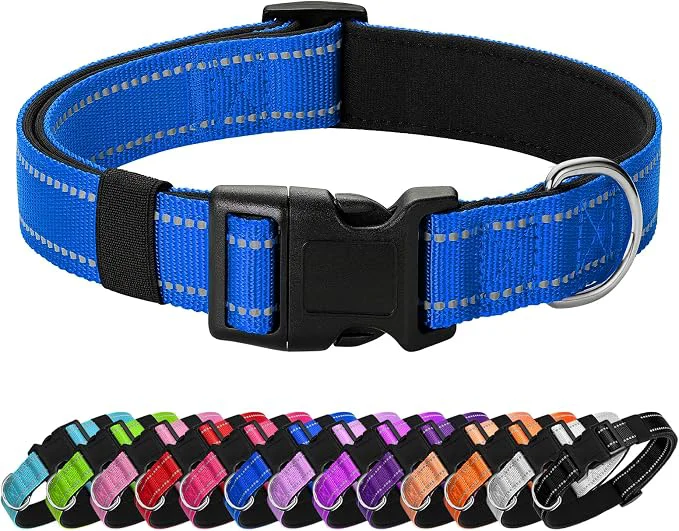 Trusted Reflective Dog Collar Padded Safe