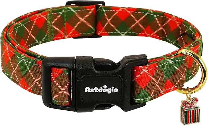 Trendy Extra Small Christmas Dog Collar Adjustable Dog Christmas Collars Cute Dog Premium Material