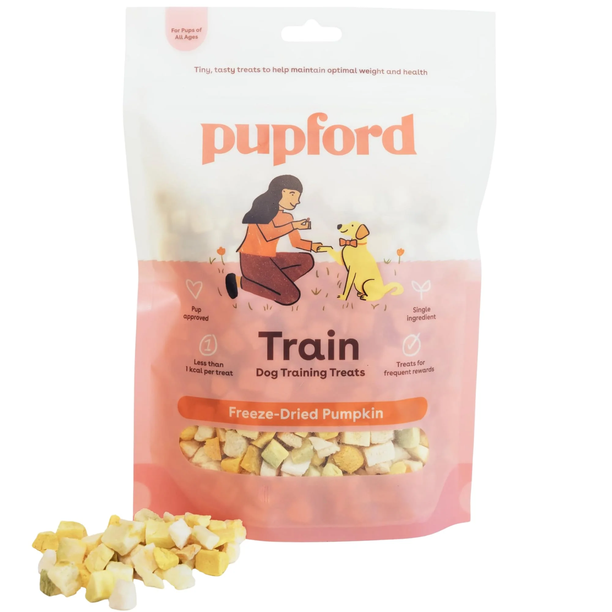 Reliable Pupford ze Dried Training Treats – Pumpkin 2 oz One-Ingredient for Dogs Puppies Selected
