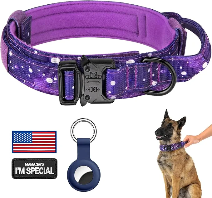 User-Friendly DAGANXI Tactical Dog Collar Adjustable Military Training Nylon Dog Collar Advanced