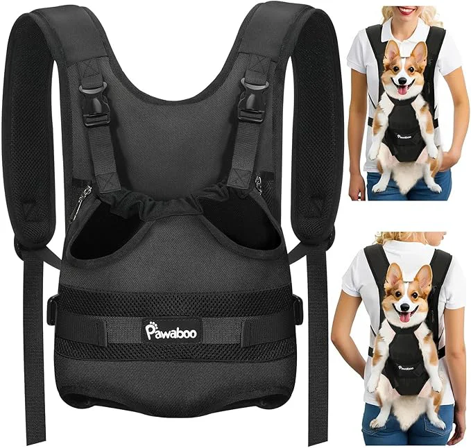 Long-Lasting Pawaboo Pet Dog Front Carrier Backpacks Legs Out Pet Carrier Backpack Sustainable