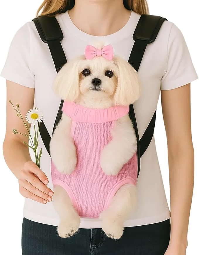 Enhanced Mosago Dog Backpack Carrier Thick Straps Cushion Pet Sling Front Backpacks Original Design