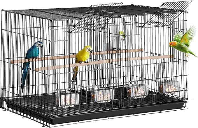 Proven VEVOR 30-inch Flight Bird Cage Stackable Divided Small Parakeet Cage Specialty