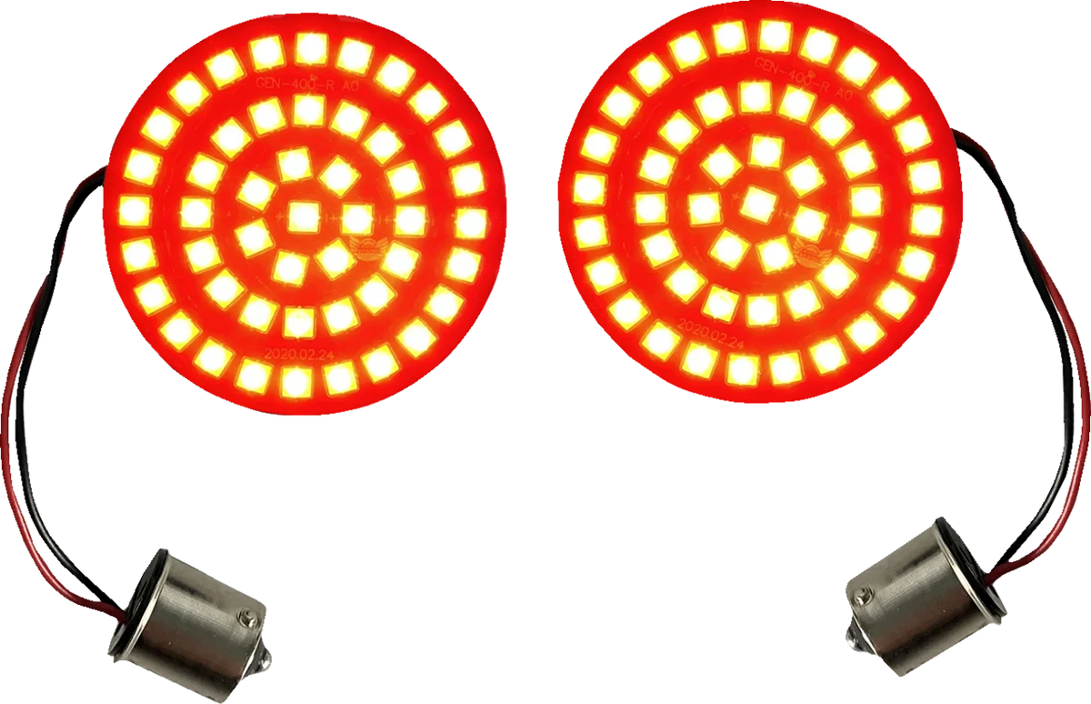 Specialty Custom Dynamics Turn Signal Insert - LED - Red - 1156 GEN-4-R-1156 Professional
