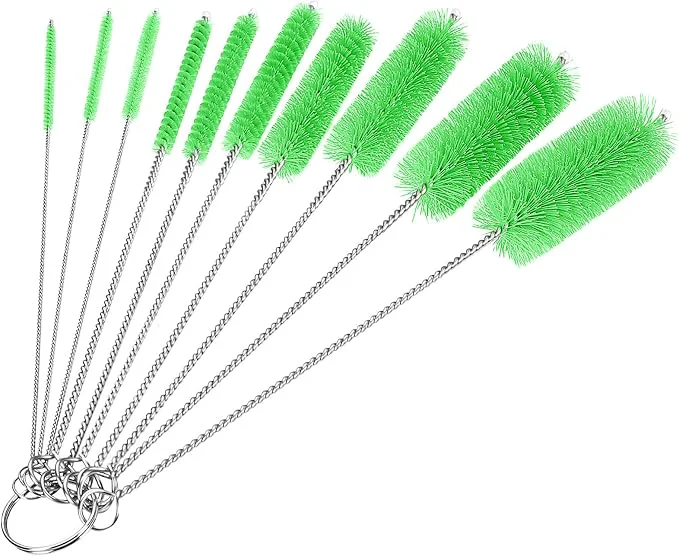 Elegant CiaraQ Bottle Cleaning Brushes 8 Inch Nylon Tube Brush Set Cleaner Fine