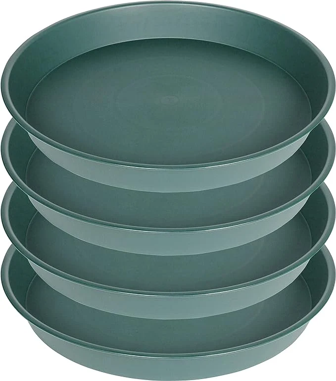 Authentic 4 Pack of 16 inch Plant Saucer Heavy Duty Plastic Plant Tray Excellent