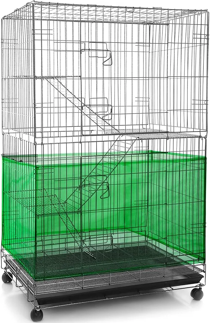 Crafted Shappy Large Bird Cage Seed Catcher Bird Cage Cover Net Skirt Guard Innovative