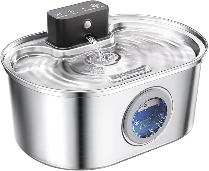 Responsible Cat Water Fountain Cordless Stainless Steel Pet Water Fountain Wireless – Fine Crafted