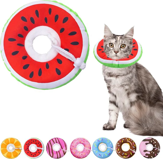 Carefully Designed Cat Cone Collar Soft Adjustable Cat Recovery Collars Kitten Cones to Stop Innovative
