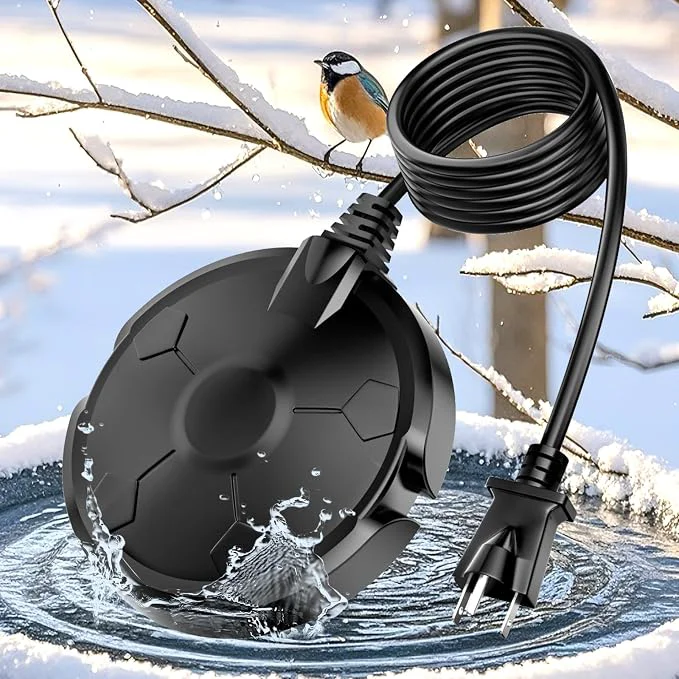 Superior Bird Bath Heater for Outdoors in Winter 120W Birdbath Heaters for Outdoor Bird Smooth