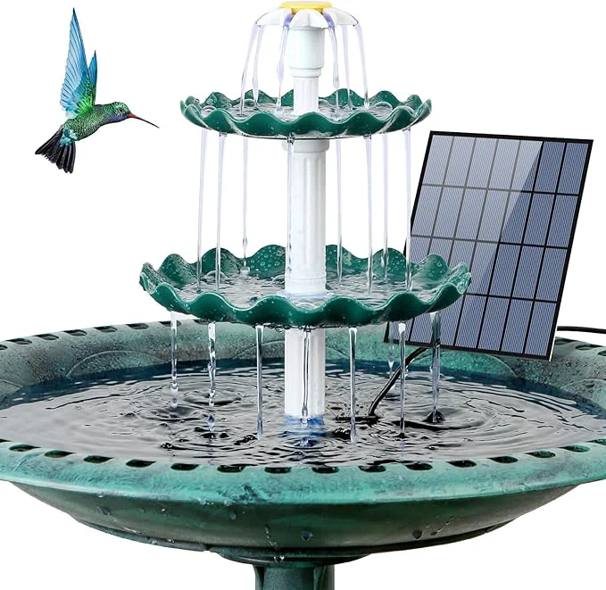 Advanced AISITIN 3 Tiered Bird Bath Secure