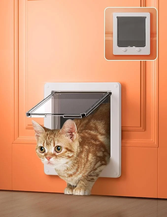 World-Class LIBBEPET Cat Door Interior Door Indoor Cat Doors Medium Pet Doors User-Friendly