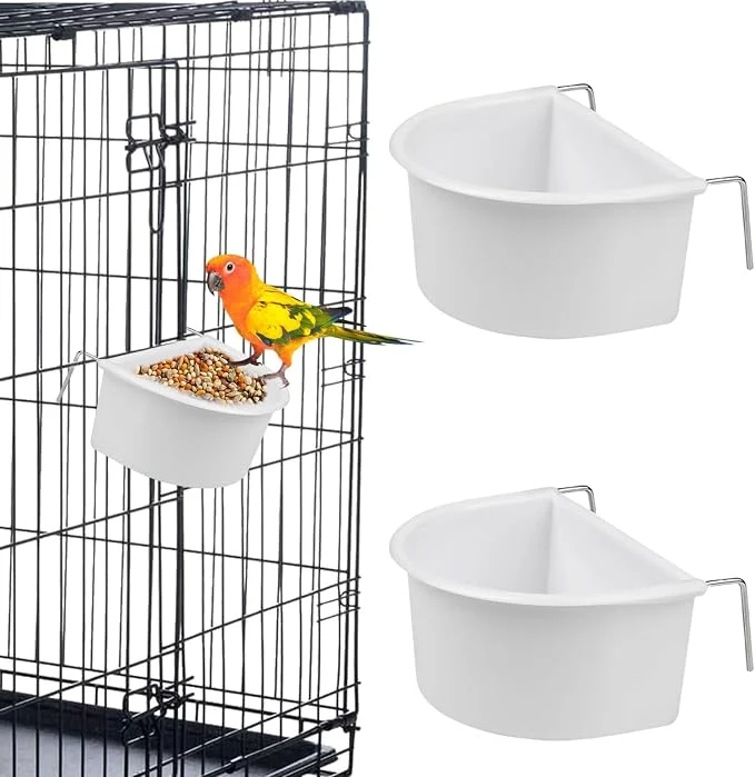 Professional Bird Feeder Bird Water Cage Accessories Hanging Bird Food Bowl Cups Official