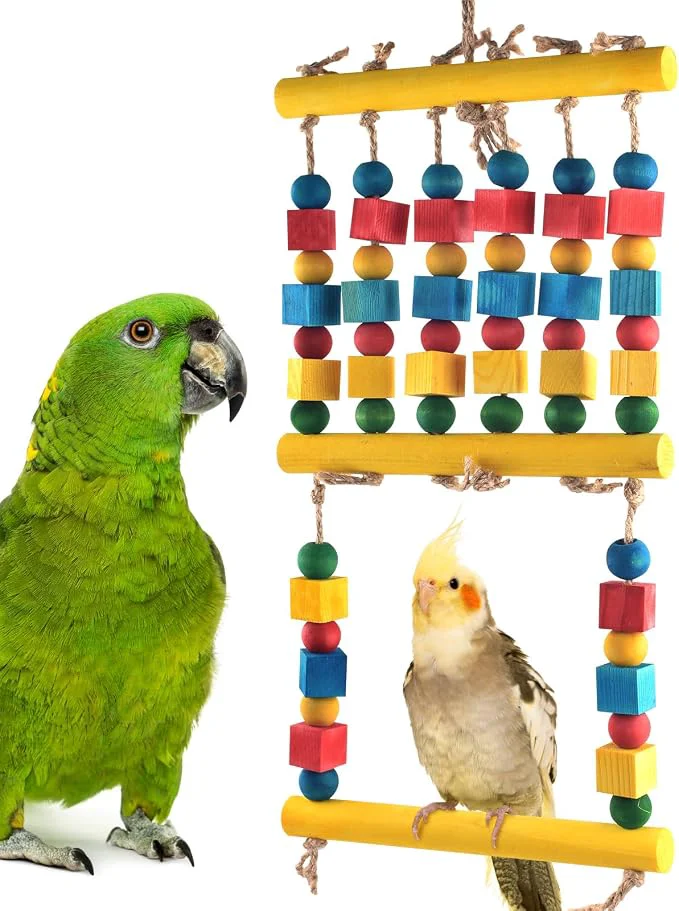 Consistent Bird Toys Parrot Chew Swing Toy High-End