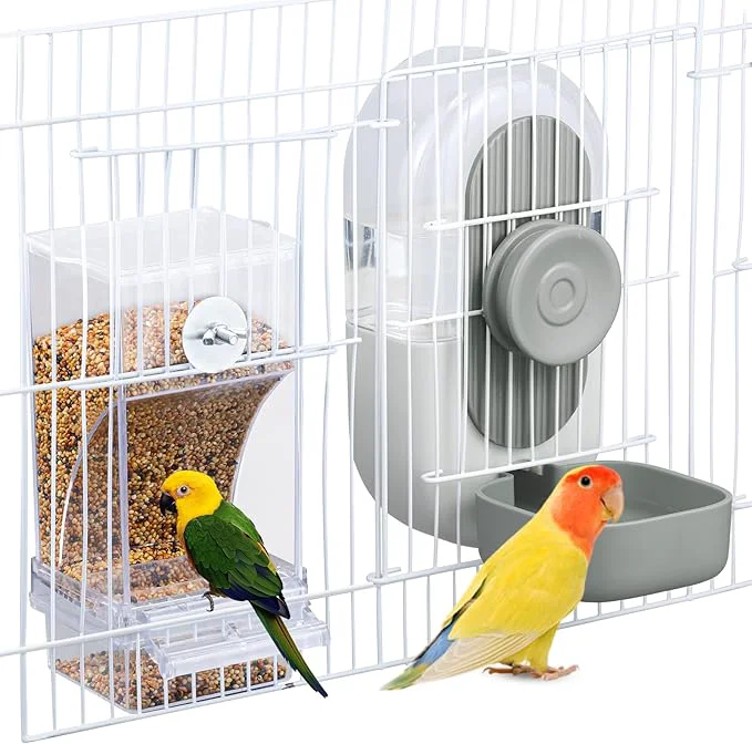 Eco-Friendly No Mess Bird Feeder Water Dispenser Set Pure