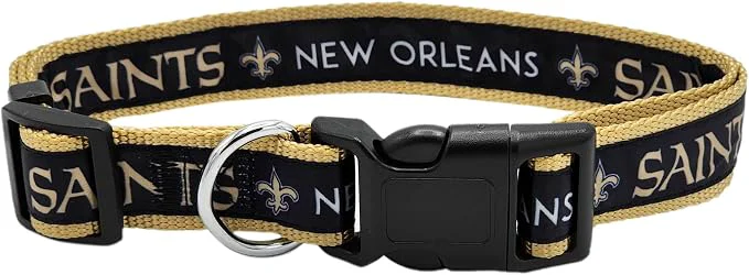 Relaxed Pets First NFL New Orleans Saints Licensed PET COLLAR Small Original